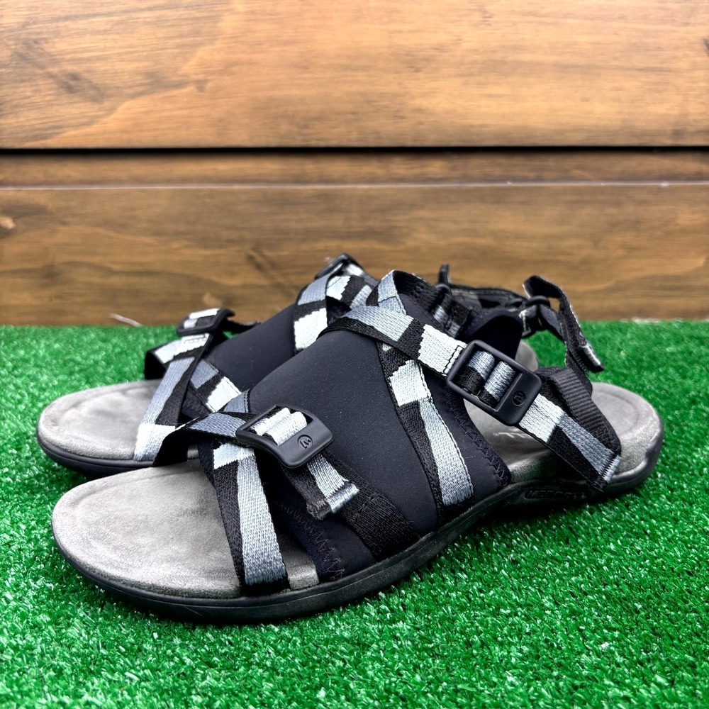 Merrell District 3 Lattice Web Sandal Women 7 Black Performance Footwear J004182